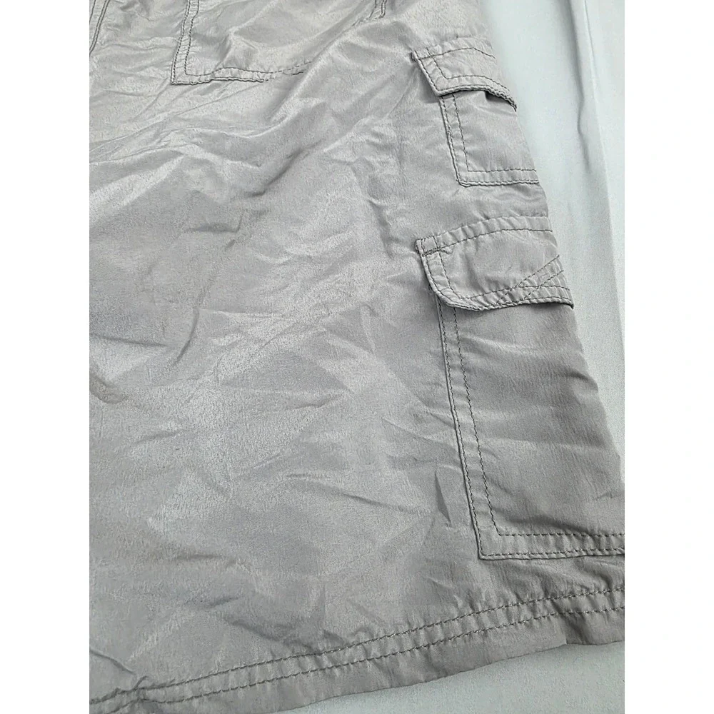 Plugg Co Mens Cargo Shorts Grey Multi Pocket Utility Outdoor Size 32